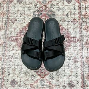 Chaco Brand Chillos Black Waterproof Adjustable Slide Sandal